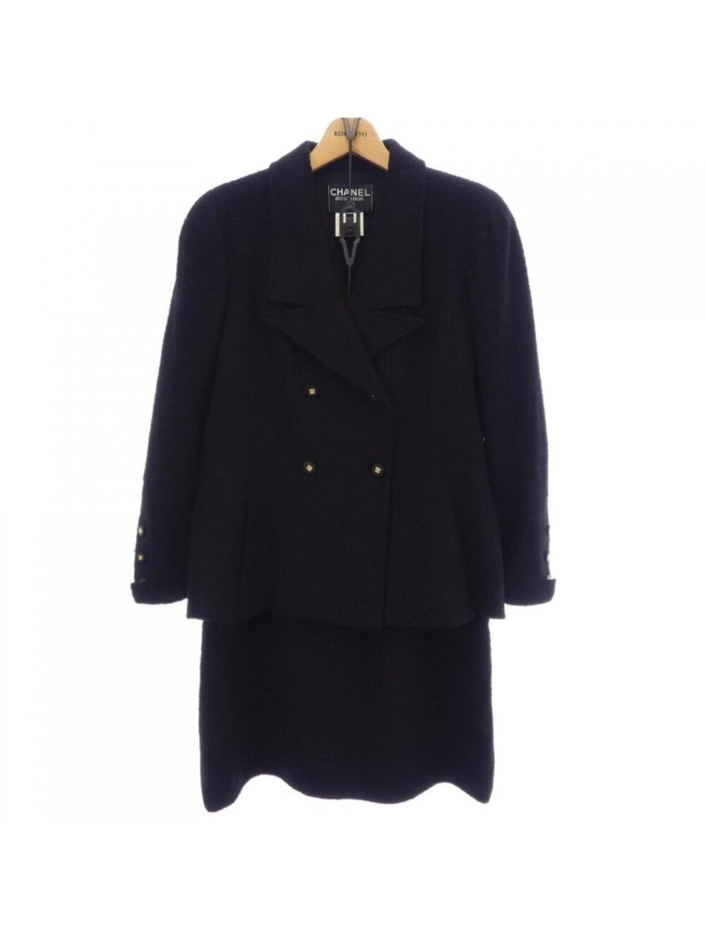 Chanel Vintage Suit Black 46